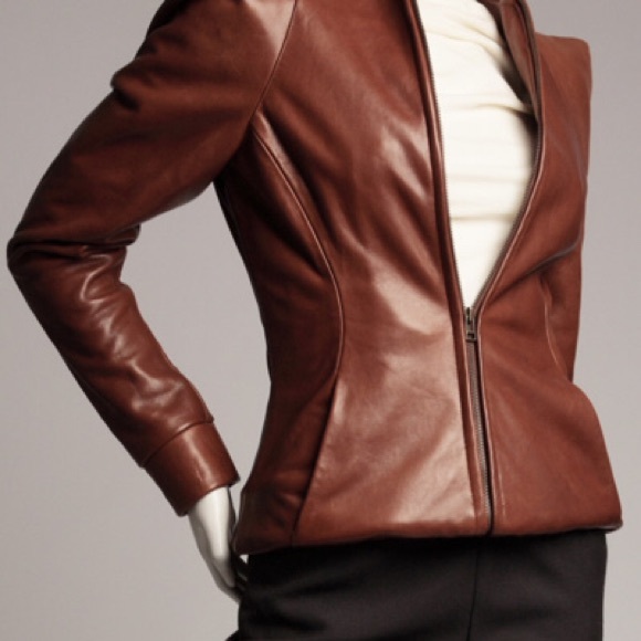 Thieves vegetable tanned leather jacket w/ pointed - Picture 3 of 8